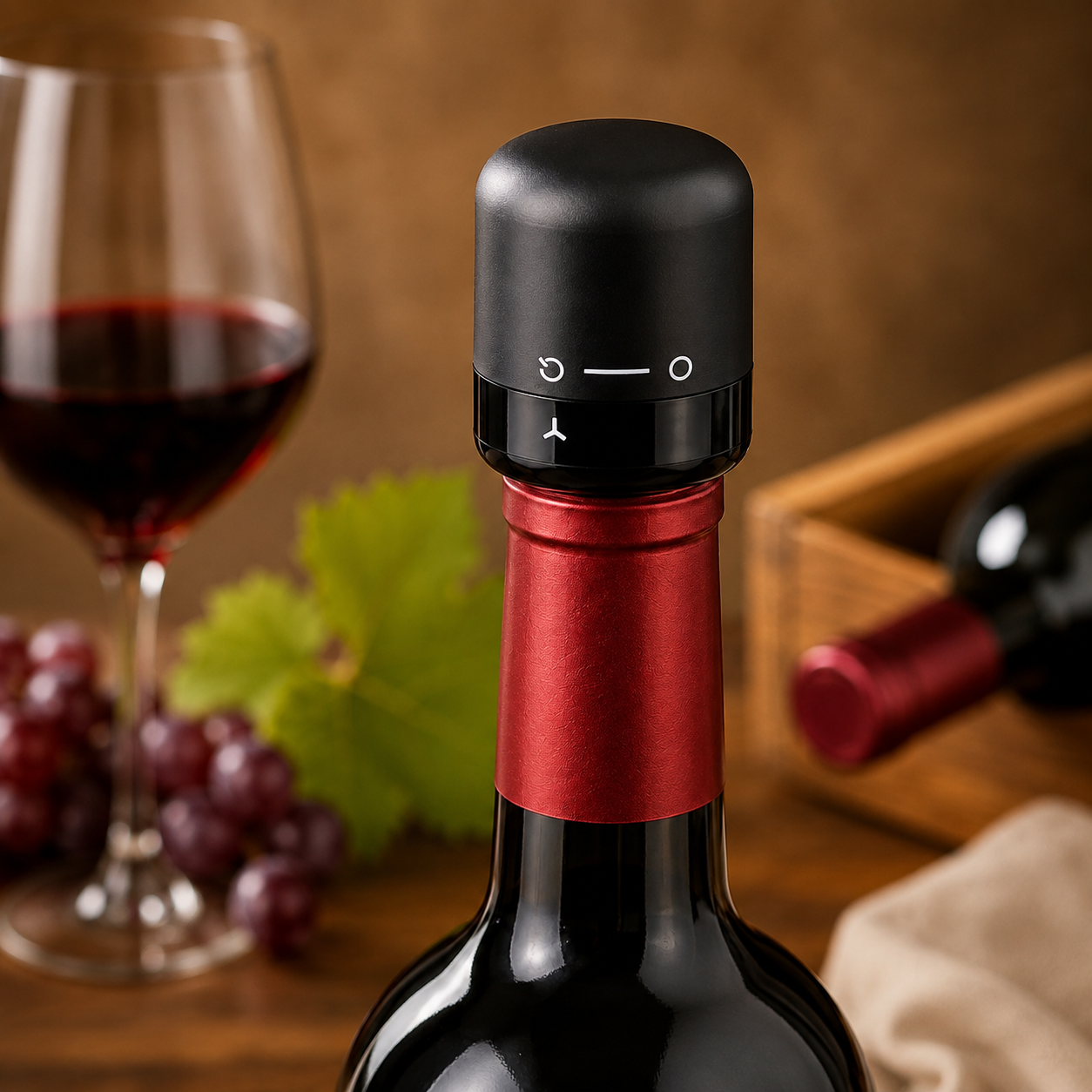 Tapon Hermetico Para Botellas De Vino Mini Wine