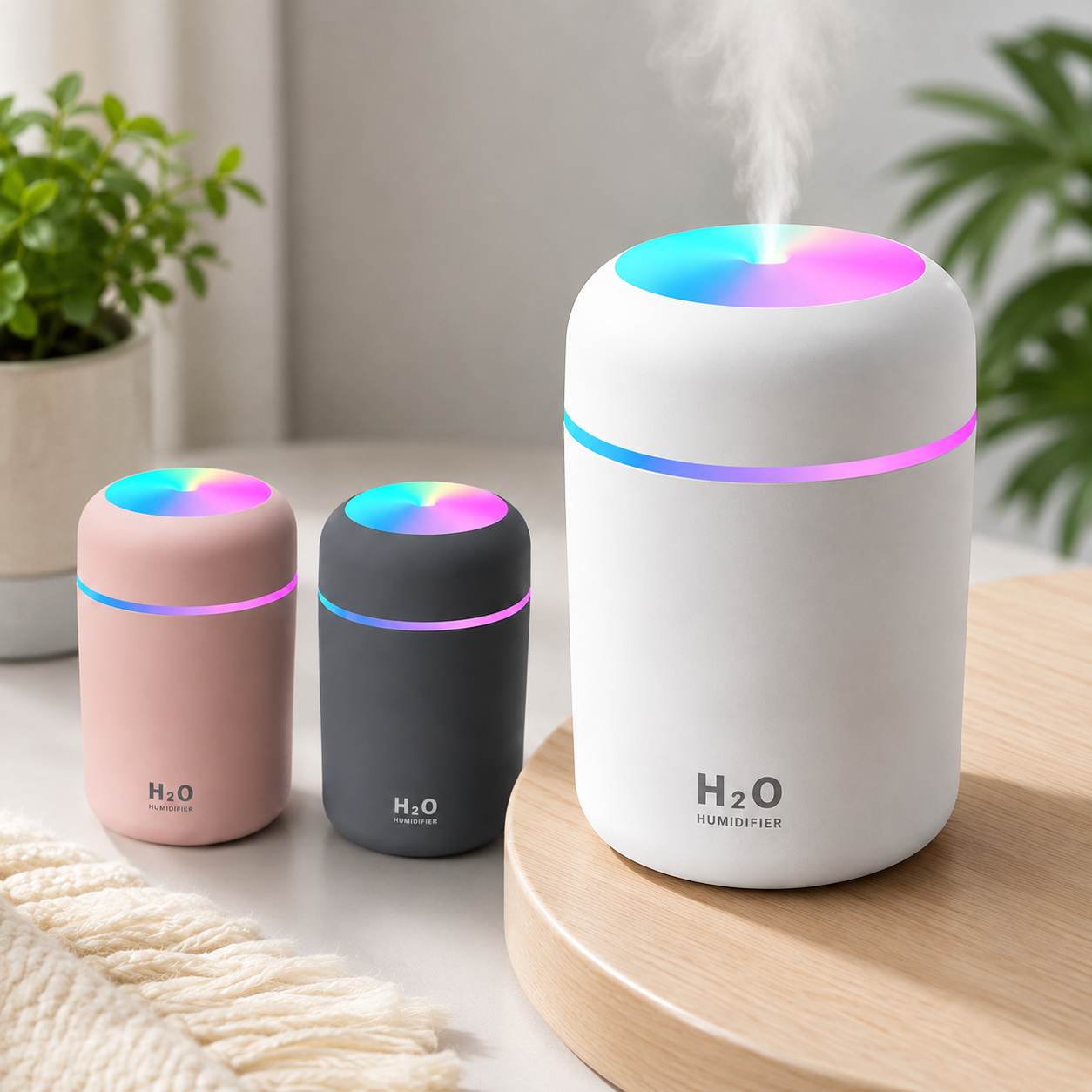 Humidificador Led Usb Ultrasónico Difusor