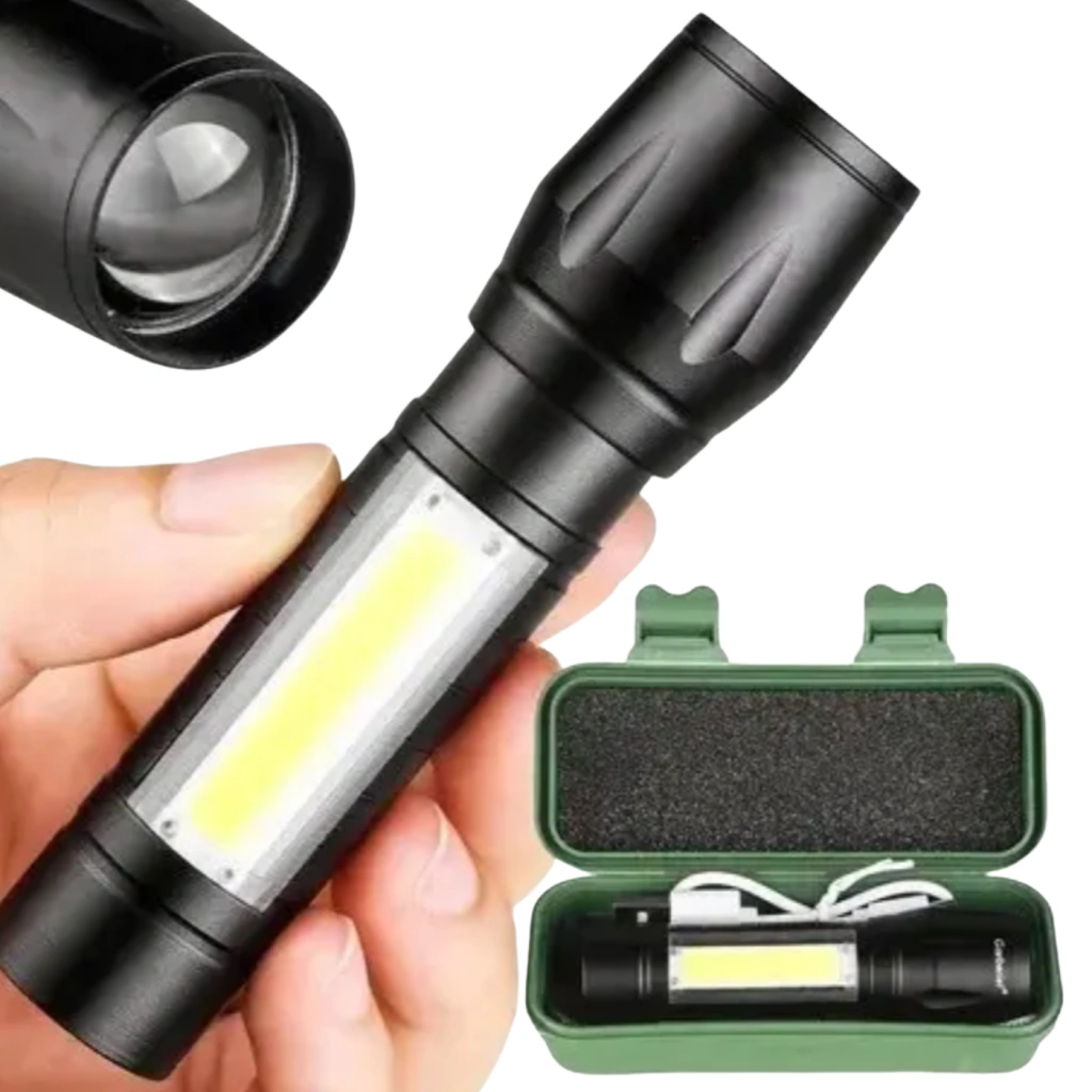 Mini linterna tactica recargable