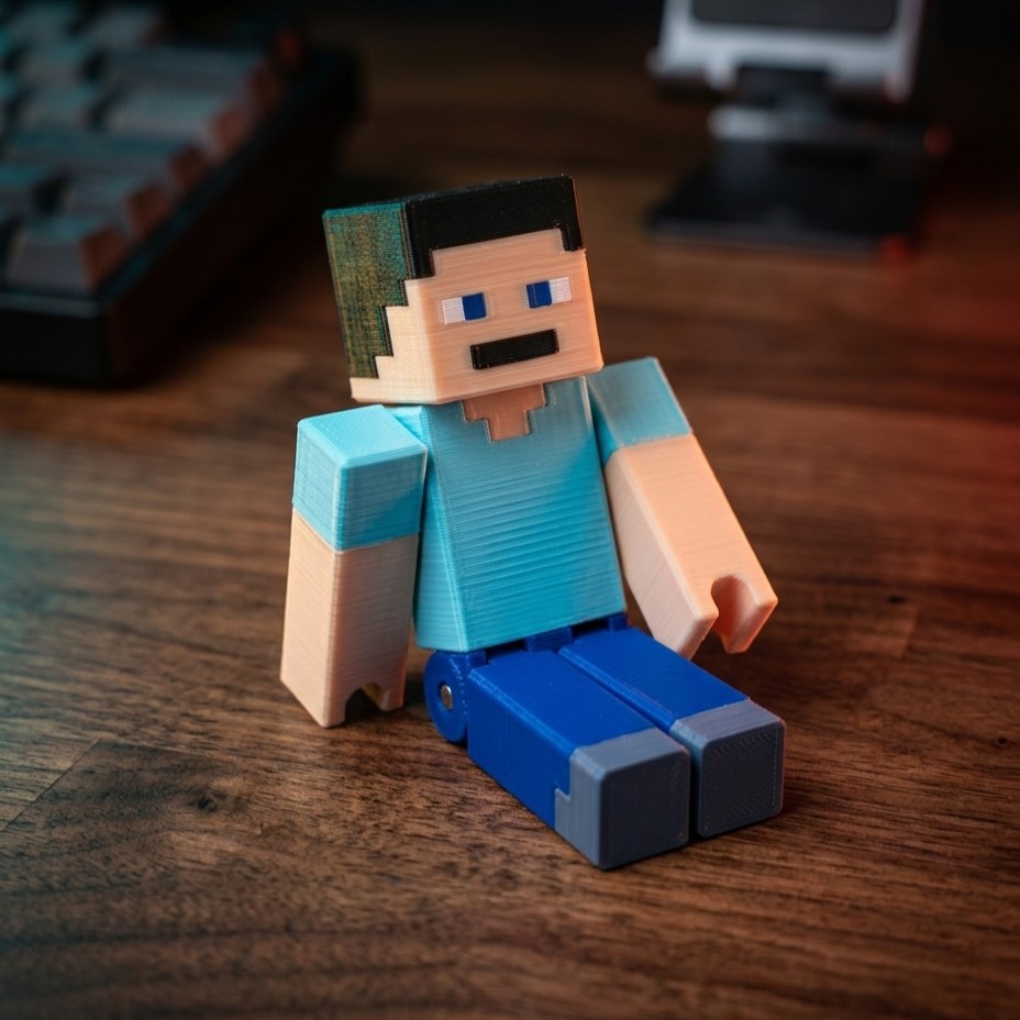 Steve Articulado 6.5 cm Minecraft