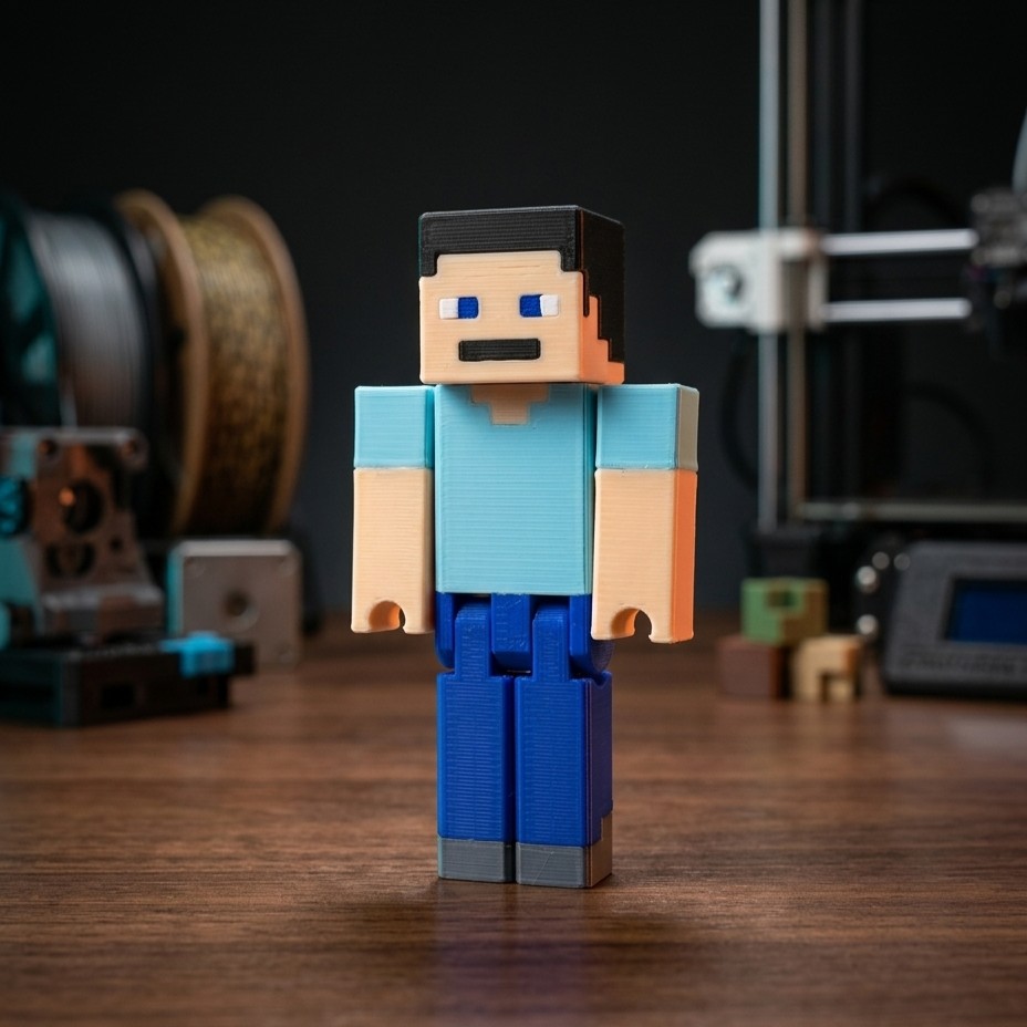 Steve Articulado 6.5 cm Minecraft