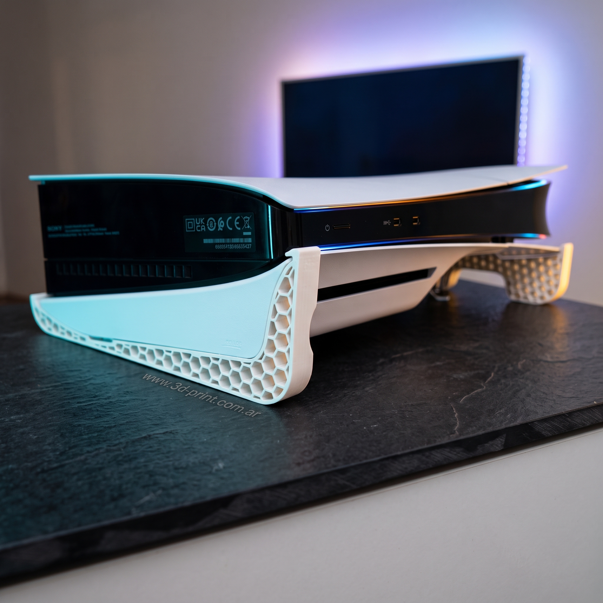 Soporte Horizontal Honeycomb para PS5 Slim con Lectora