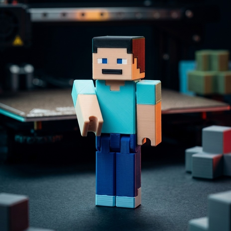 Steve Articulado 6.5 cm Minecraft