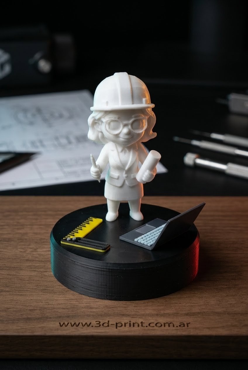 Figura Coleccionable 3D Monocromo (1 Color)
